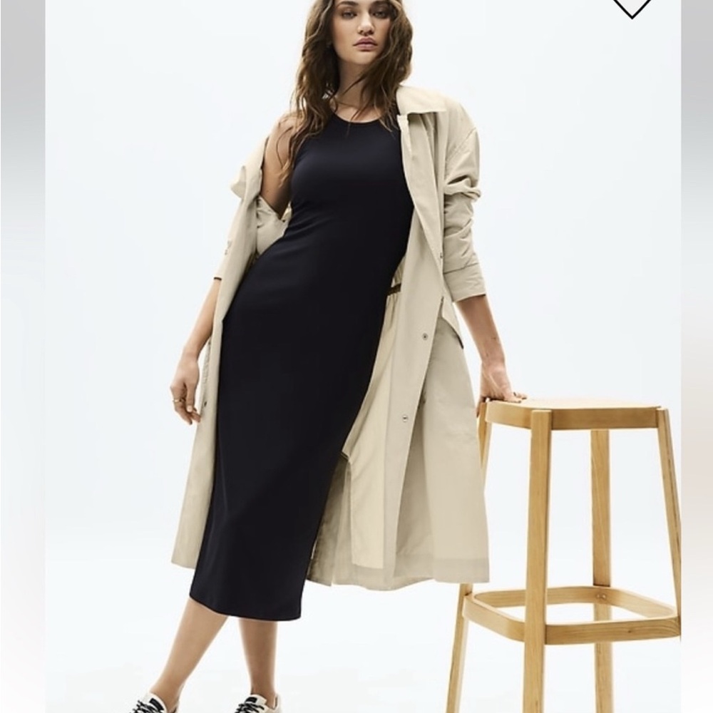 NWT NEW Athleta Luna Cream Trench Medium - Picture 4 of 8